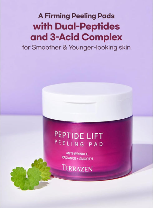Korean Face Skin Care Exfoliating Pads 60pcs - Anti Aging & Rejuvenating with Peptide Amino Acid Gentle Peel Facial Pads...