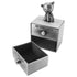 Mogoko Silver Tooth Box, Baby First Tooth and Curl Keepsake Box Set, Kids Teeth Fairy Holder for Boy or Girl...