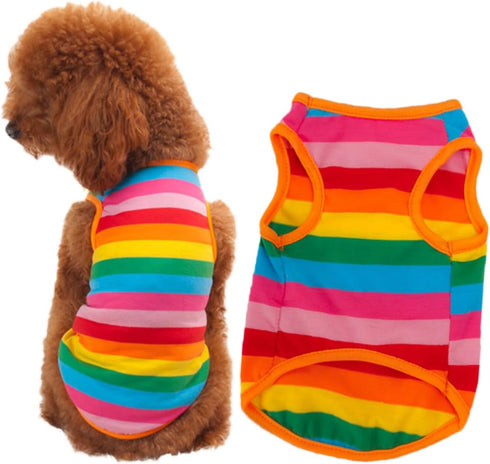 Live Aquarium Plants Dog Vest, Pet Dog Summer Striped Shirt, Dimensions Funky Dogs Clothes, Car Fish Tank Decorations, Blue Aquarium Gravel Shirts...