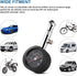 CZC AUTO Heavy Duty Tire Pressure Gauge, ANSI B40.1 Accurate Mechanical Air Gage, Chrome Plated Brass Stem Rotating Single Chuck Dial Wheel Pressu...