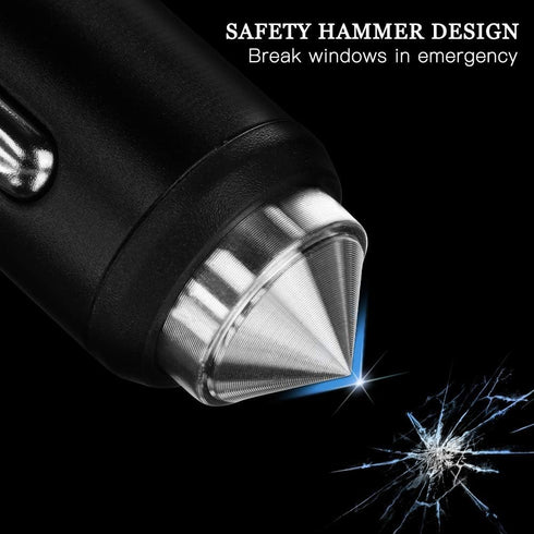 Dual USB Car Charger,SAVORI Car Adapter Bling Bling Rhinestones Crystal Car Decorations for Fast Charging Car Decors for iPhone Xs Max X Plus, iPa...