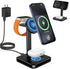 3 in 1 Wireless Charging Station for Apple Devices, Mag - Safe Charger, 15W Magnetic Charger Stand iPhone 15 14 13 12 Pro Max/Pro/Plus/Mini, 5W Ch...