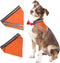 Reflective Dog Bandana Velcro Safety Scarf 2 Pack Orange Dog Reflective Gear...