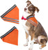 Reflective Dog Bandana Velcro Safety Scarf 2 Pack Orange Dog Reflective Gear...