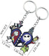 2 PCS Halloween Nightmare before Christmas Horror Keychain, Jack Sally Zero The Dog Oogie Boogi Key Chain for Women and Men...