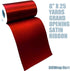 Grand Opening Ceremony Red Ribbon - 6" x 25 Yards, Double Wide, Satin, 4th of July, Patriotic Decor, Store Front, Indoor Display, USA, Christmas...