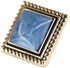 20 pcs Vintage Square Blue Enamel Metal Shank Sewing Buttons for Coats -25mm -1" Diagonal...