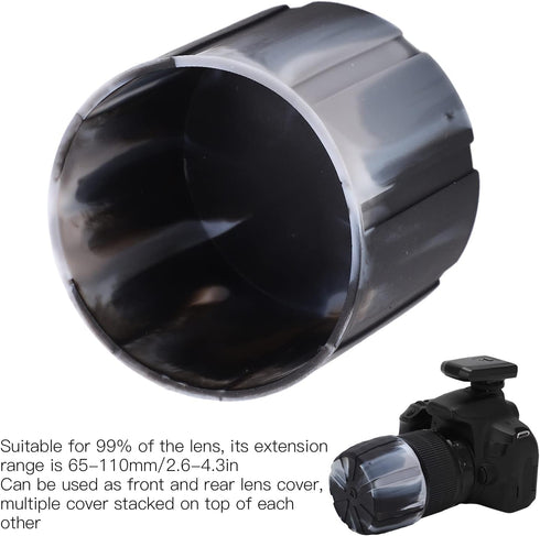 VBESTLIFE Silicone Camera Lens Cover, Waterproof SLR Camera Silicone Protector Universal Lens Holder Cover...