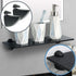 Alise 2 Pcs Adjustable Brackets Board/Glass Floating Shelf Brackets Wall Mount Shelves Support Holder Accessories,BL007B-2P Black Finish...
