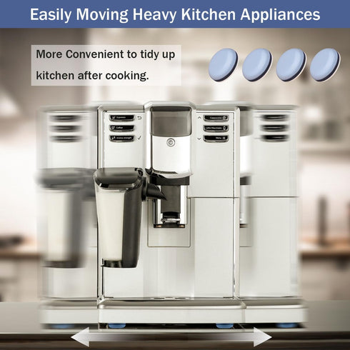 24Pcs Appliance Sliders, 3/4” Small Self-Adhesive Appliance Sliders for Heavy Kitchen Appliances, Slide Smooth on Countertop, Compatible with Most...