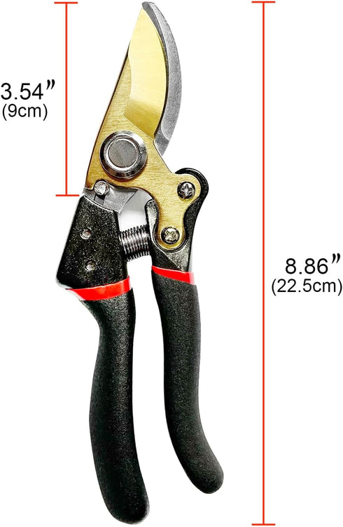 Pruning Shears for Gardening, Garden Shears Heavy Duty, Professional Bypass Pruner Hand Shears, Tree Trimmers Secateurs, Garden Clippers for Plant...