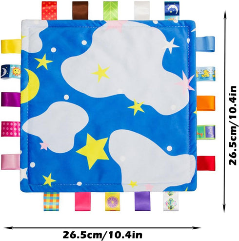 Colorful Baby Security Blanket Soft Touch Plush No Damage to The Baby Skin Sleep Helper,Appease Towel for Kids Toddlers...