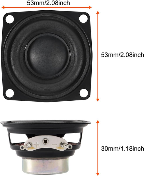 4pcs 2inch 4Ohm 10W Full Range Audio Speaker Stereo Woofer Loudspeaker for Arduino (4pcs)......