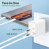 30w USB-C Power Adapter, Zafolia iPhone 15 Fast Charger Block, Google Pixel 6/6 Pro Charger, Upgraded Certified Dual Ports PD 3.0 Charging Plug fo...