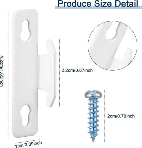 Sratte Curtain Rod Bracket Curtain Rod Single Bracket Curtain Hardware Brackets Spreader Wall Bracket Hooks with Screws Window Hardware Rod Holder...