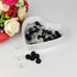 100 Pcs Buckle Plastic Button, 0.45 Inch Clear Black Plastic Buttons for DIY Shoe Back Decoration Shoe Decoration Accessories Wristband Charms DIY...