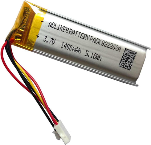 1400mAh Battery Replacement for Sena Outrush Motorcycle Helmet Bluetooth Intercom System, Outrush R Battery, Outrush M Battery Replacement FURY He...