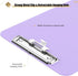 Hongri Plastic 8.5 x11 Clipboards, Purple A4 Clipboard Letter Size for Nurses, Students, Teacher, Office and School, Clip Board with Pen Holder an...