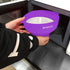 Collapsible Silicone Microwave Hot Air Popcorn Popper Bowl With Lid and Handles (Purple)...