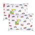 Kids Toddler Pillowcases 100% Cotton 14x19 2 Packs Fits Kid Toddler Bedding Pillow 14x19, 13x18 Small Pillow (Construction Vehicle Cars)...