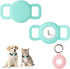 PuppyDoggy 2 Pack Airtag Holder for Collar, Dog Cat Tracker Case, Silicone Airtag Case Waterproof, Scratch-Resistant, Anti-Lost & 1 Pack AirTag Ke...