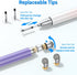 (2 Pcs) Universal Stylus Pens High Sensitivity Disc & Fiber Tip Pencils Compatible with Apple/iPhone/iPad/Android/Tablets and All Capacitive Touch...