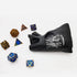 HAOMEJA DND Dice Tray Bag & Tray with Button Role Playing Dice Bag Leather dice Bag Jewelry Coin & Small Accessories Bag Storage Bag (Black)...