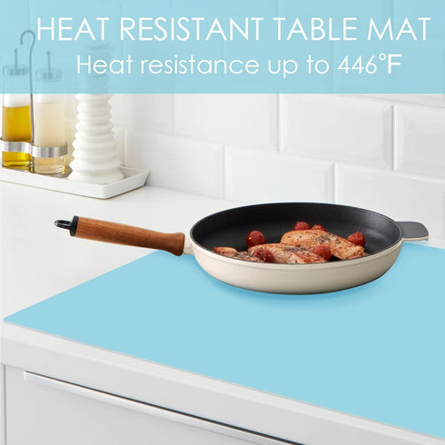 Extra Large Silicone Mats, Food Grade & Thick Silicone Pad Table Mat for Crafts, Kids Placemat, Silicone Heat Resistant Mat Kitchen Counter Mat fo...