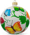 Delicate Butterflies on Glass Ball Christmas Ornament 4 Inches...