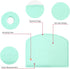 Unicook Dough Scraper Cutter, Flexible Bowl Scraper, Plastic Bench Scraper for Baking Pizza/Pastry/Cake, Multipurpose Baking Tools with Measuring ...