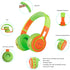 Contixo KB-2600 Kid Safe 85DB, Wireless Bluetooth LED Headphone with Volume Limiter, Microphone, and FM Radio (Green/Orange)...