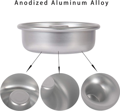 10PCS Individual Donut Pan for Baking, Sturdy Anodized Aluminum Alloy donut cake pan,Non Stick donut pans, DIY Doughnut Cake Mould Bakery Baking T...