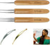 5 Pcs Dreadlocks Tool Set Includes 3 Pcs Dreadlocks Crochet 1 Hook 2 Hooks 3 Hooks Hair Weaving Needle Crochet, 2 Pcs Crochet Hair Tools Interlock...