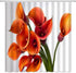 Orange Flower Shower Curtain Burnt Orange Calla Lily Floral Beautiful Romantic Love Spring Creative Plant Decorative Polyester Fabric Machine Wash...