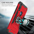 HNHYGETE for Moto E Phone Case, Motorola E Case, with HD Screen Protector, Shockproof Tough Rugged Hard Rubber Bumper with 360 Rotation Ring Kicks...