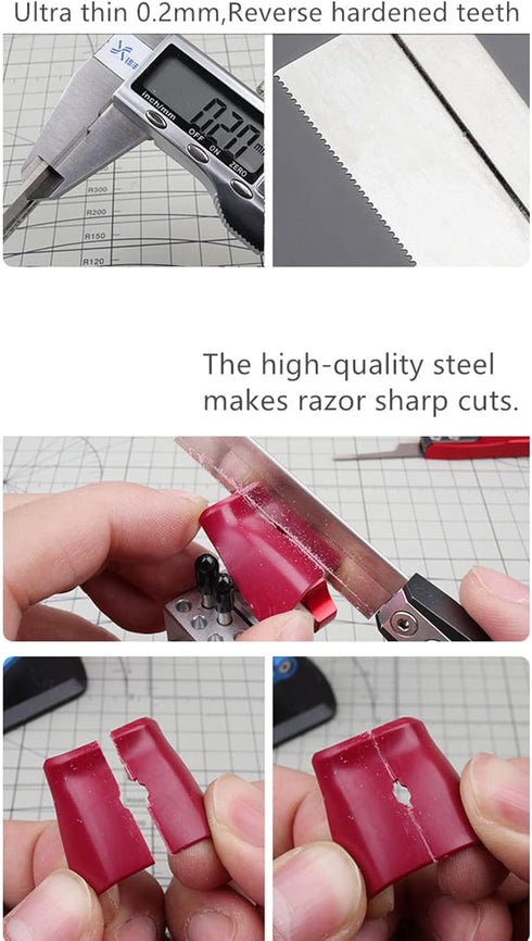 Mini Hand Saw Modelling Knife Hobby DIY Razor Saw Hacksaw Tools for Model Craft Tools, Plastic Model Parts Cutting Tree Limbs and Branches (super ...