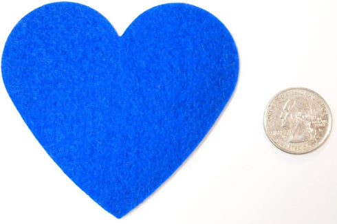 Playfully Ever After 3 Inch Blue 22pc Stiff Felt Hearts...