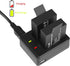 D&F Dual Battery Charger with 4 Pack Replacement Battery 3.7V 900mAh Li-ion Compatible with SJCAM SJ4000 SJ5000 SJ6000 M10 Action Camera...