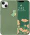 JOYLAND Dinosaur Couple Phone Case for iPhone 13,Green Liquid Silicone Couple Phone Case Luxury Girly Case,Fashionable Soft Gel Rubber Full-Body P...