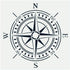 Compass Stencil for Painting on Wood, Walls, Fabric, Airbrush, More | Reusable 11.8 x 11.8 inch Mylar Template...