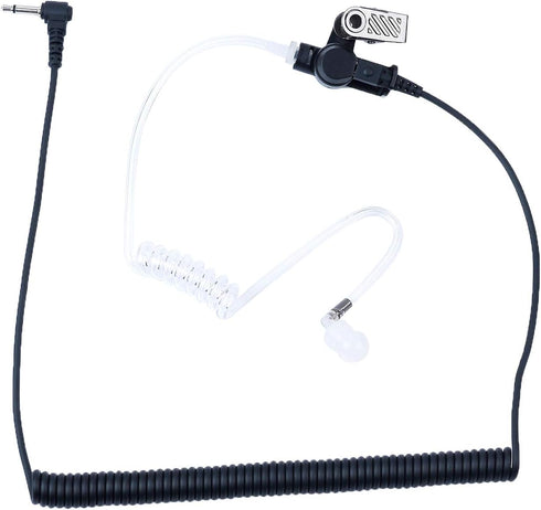 3.5mm Acoustic Tube Earpiece Listen only Headset Law Enforcement Surveillance Kit for Radio or Walkie Talkie Mic...
