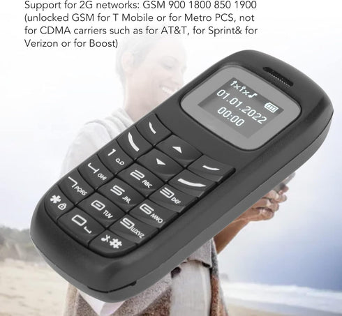 GOWENIC BM70 Mini Smartphone, 2G Unlocked Small Mobile Phone with 0.66 Inch Screen Dual SIM Card Dual Standby, Bluetooth Music Player, Backup Phon...