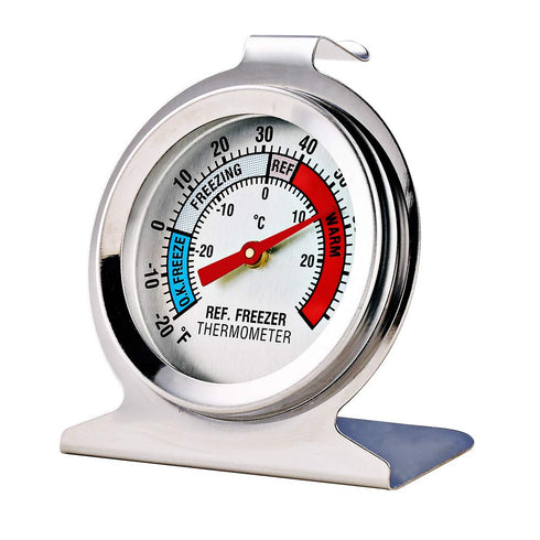 2 Pack Refrigerator Freezer Thermometer Large Dial Analog Thermometer...