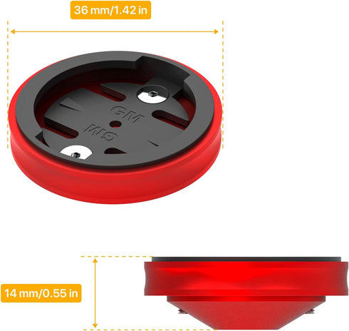 Bike Stem Top Cap Mount - Garmin Mountain Bike Mount for Garmin 25 200 130 500 510 520 520 800 810 820 1000 1030, Wahoo Elemnt, Bryton, Cateye Cyc...