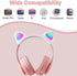 Kids Headphones, Bluetooth Wireless Headphones for Kids Teens Adults, Over-Ear Bluetooth Headphones with Microphone, Cat Ear Headphones for Girls ...