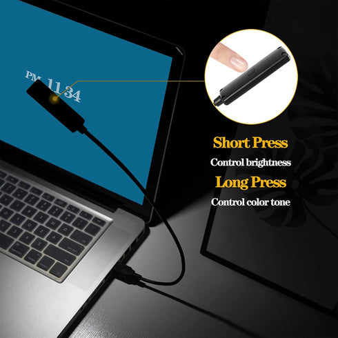 USB Laptop Light with Adjustable Gooseneck, 3 Color x 3 Brightness + 3 Mini LED Lights...