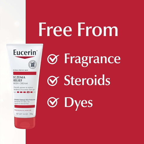 Eucerin Eczema Relief Body Cream, Eczema Cream with Colloidal Oatmeal, Ceramide-3 and Licorice Root Extract, 14 Oz Tube...
