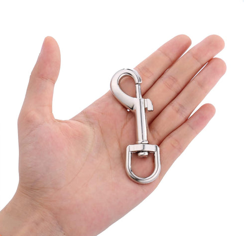 Dog Leash Snap Leash Clip Clasp Swivel Clip Heavy Duty Pet Leashes Clips Key Chain 3 Inch 6 PCS for Linking Pet Collar...