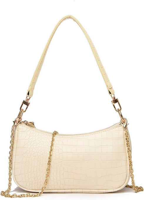 DOREAMALOE Shoulder Bag Retro Classic Purse Clutch Shoulder Tote HandBag with Zipper Closure for Women...