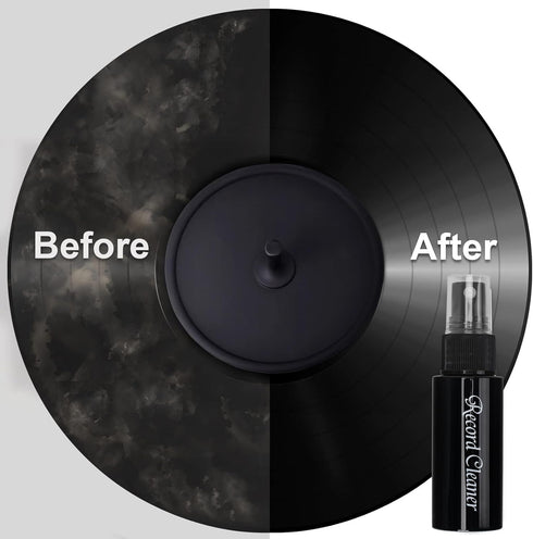 Vinyl Record Cleaning Kit - OPULA 6PCS Vinyl Records Cleaner Kit for Records Albums - Soft Velvet Record Brush, Air Blower, Stylus Gel, Cleaning L...